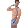 Barcode Berlin Harnais élastique Matt Pop Bleu